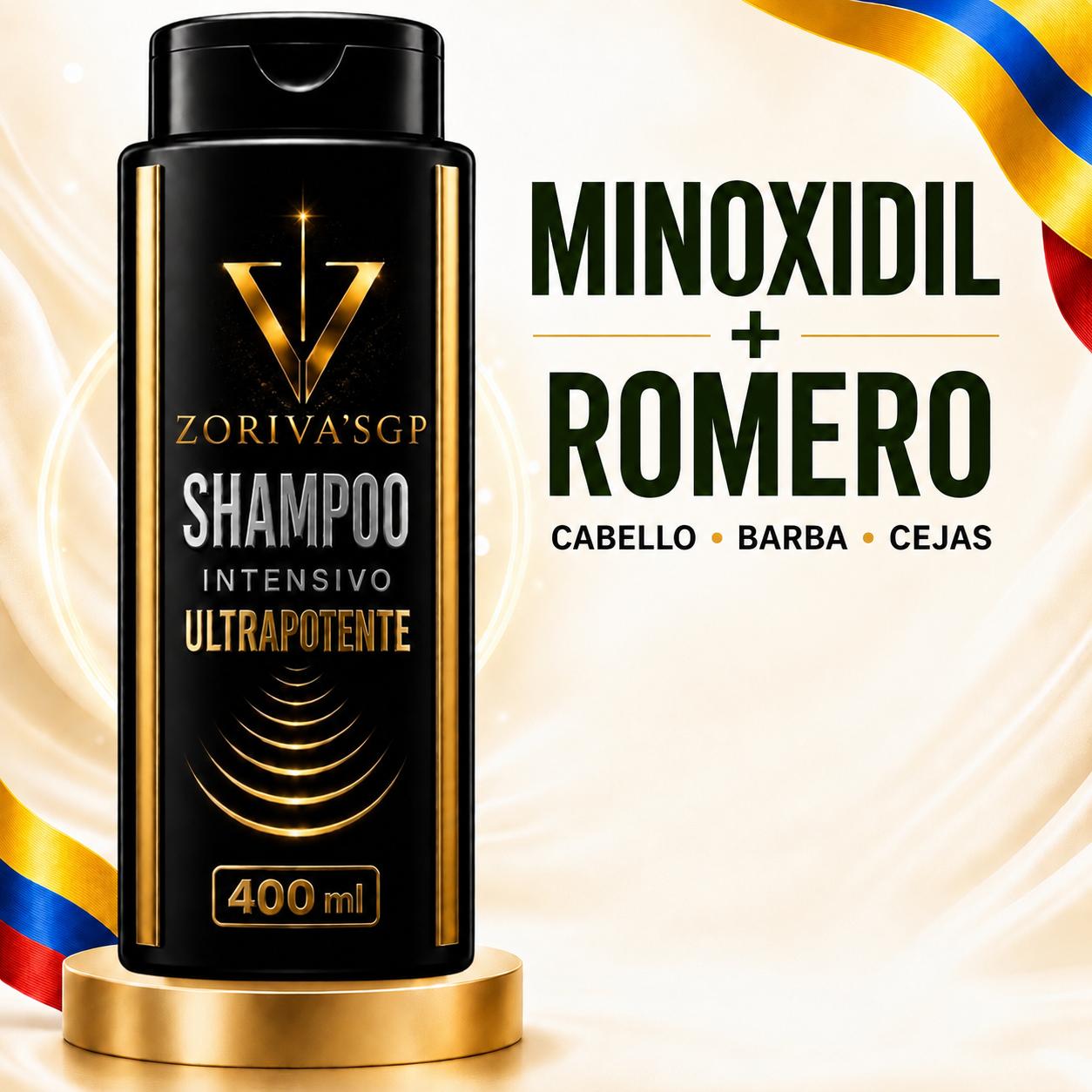 SHAMPOO 400  ML -MINOXIDIL + ROMERO