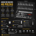 Juego de raches 46 piezas