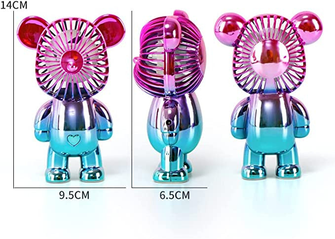 Mini Ventilador Osito Recargable