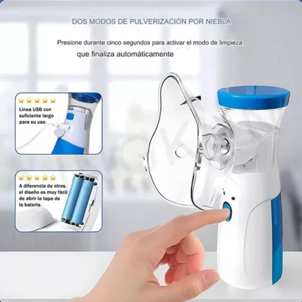 Nebulizador Portatil Niños y Adultos