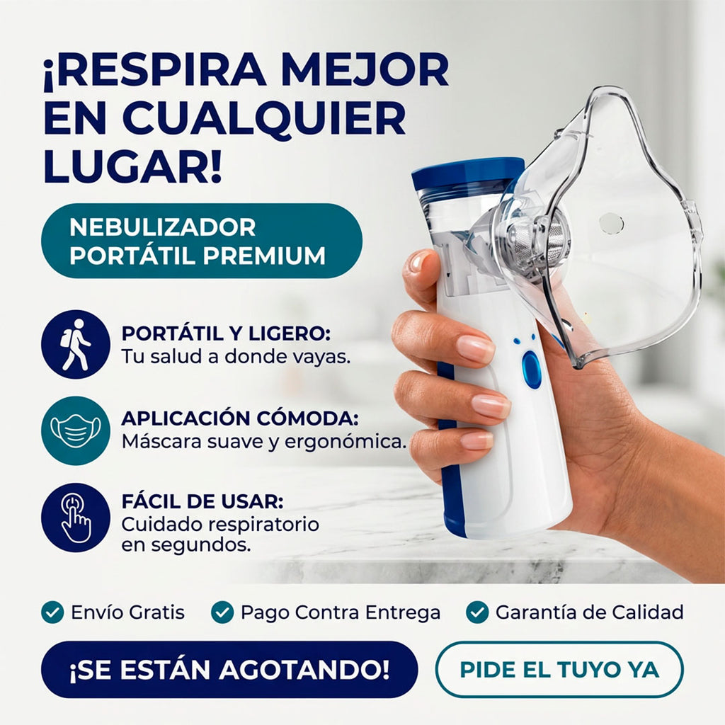 Nebulizador Portatil Niños y Adultos