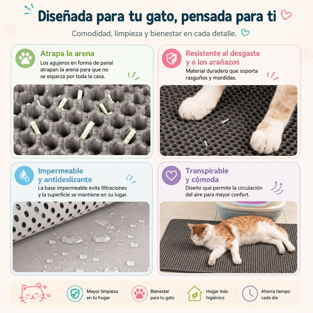 Tapete arena para gato pd-65